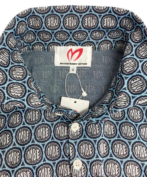 MASTER BUNNY EDITION（マスターバニーエディション）MASTER BUNNY EDITION (マスターバニーエディション) ポロシャツ ブルー×グレー サイズ:4の古着・服飾アイテム