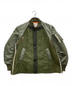 sacaiサカイ）の古着「Nylon Twill Blouson/ナイロンツイルブルゾン」｜オリーブ