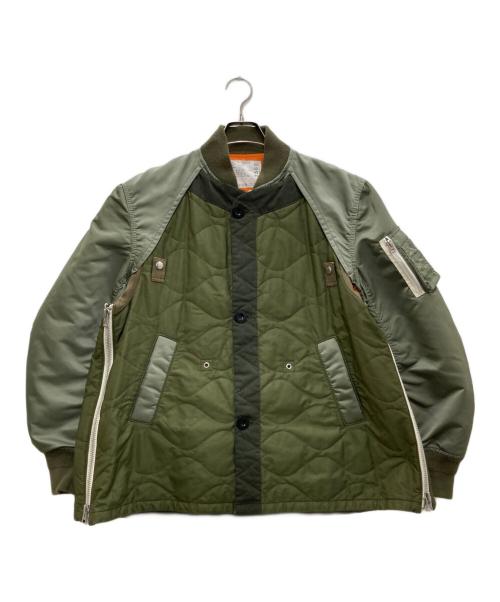 sacai（サカイ）sacai (サカイ) Nylon Twill Blouson/ナイロンツイルブルゾン オリーブ サイズ:2の古着・服飾アイテム