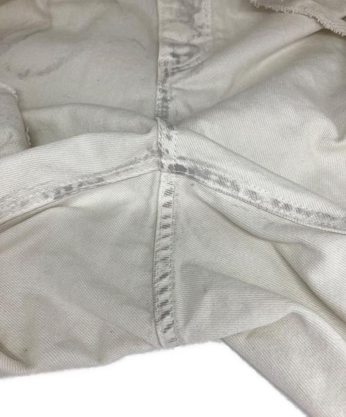 masonprince（メゾンプリンス）masonprince (メゾンプリンス) ワイドシルエットダメージハーフデニムパンツ ホワイト サイズ:1の古着・服飾アイテム