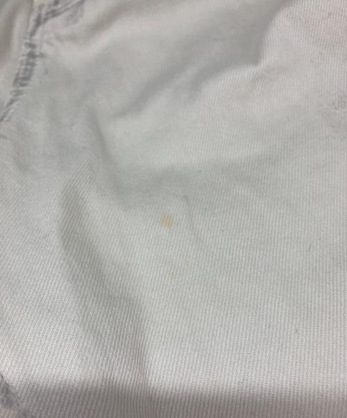 masonprince（メゾンプリンス）masonprince (メゾンプリンス) ワイドシルエットダメージハーフデニムパンツ ホワイト サイズ:1の古着・服飾アイテム