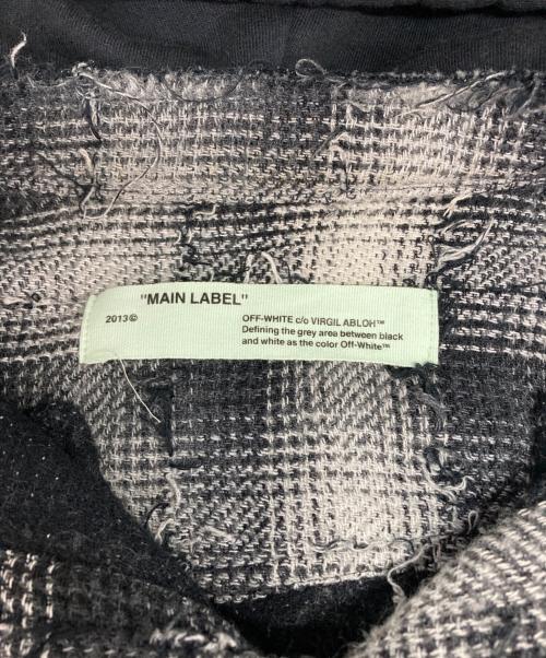 OFFWHITE（オフホワイト）OFFWHITE (オフホワイト) バックバイアスチェック 長袖シャツ グレー サイズ:Ⅿの古着・服飾アイテム