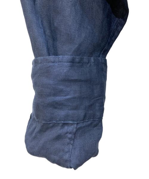 FRAMeWORK（フレームワーク）FRAMeWORK (フレームワーク) フレンチリネンレギュラーカラーシャツ ネイビー サイズ:記載なしの古着・服飾アイテム