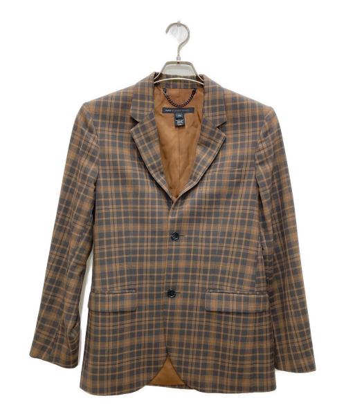 Marc by Marc Jacobs（マークバイマークジェイコブス）Marc by Marc Jacobs (マークバイマークジェイコブス) チェックジャケット ブラウン サイズ:XSの古着・服飾アイテム