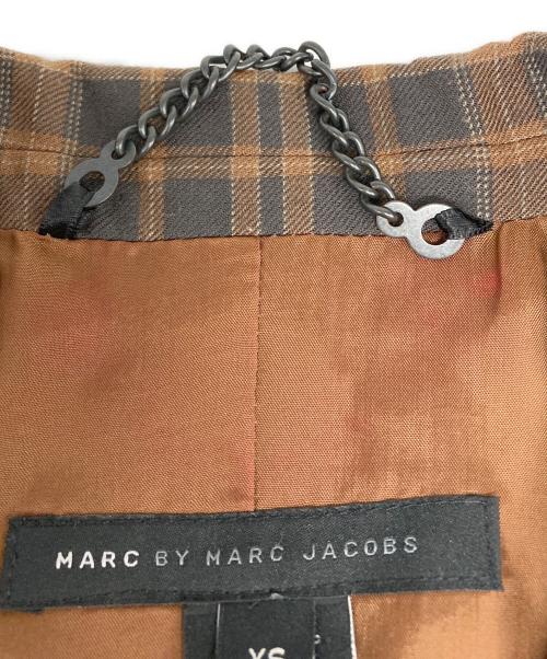Marc by Marc Jacobs（マークバイマークジェイコブス）Marc by Marc Jacobs (マークバイマークジェイコブス) チェックジャケット ブラウン サイズ:XSの古着・服飾アイテム