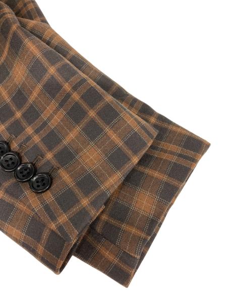 Marc by Marc Jacobs（マークバイマークジェイコブス）Marc by Marc Jacobs (マークバイマークジェイコブス) チェックジャケット ブラウン サイズ:XSの古着・服飾アイテム