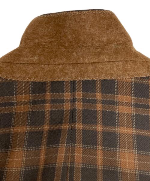 Marc by Marc Jacobs（マークバイマークジェイコブス）Marc by Marc Jacobs (マークバイマークジェイコブス) チェックジャケット ブラウン サイズ:XSの古着・服飾アイテム