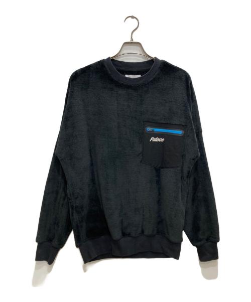 PALACE（パレス）PALACE (パレス) FLEECE POCKET DROP SHOULDER CREW/フロースポケットドロップショルダークルー ブラック サイズ:Ｓの古着・服飾アイテム