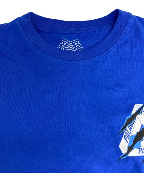 PALACE（パレス）PALACE (パレス) RIPPED TRI T-SHIRT ブルー サイズ:Ｍの古着・服飾アイテム