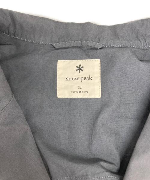 Snow peak（スノーピーク）Snow peak (スノーピーク) Natural-Dyed Recycled Cotton Coat グレー サイズ:ＸＬの古着・服飾アイテム