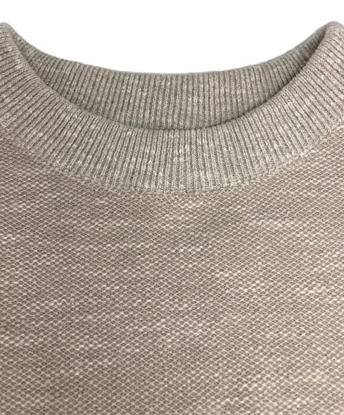 crepuscule（クレプスキュール）crepuscule (クレプスキュール) クルーネックニット ベージュ サイズ:3の古着・服飾アイテム