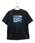 stussyステューシー）の古着「SS HIGHWAY TEE/SS　ハイウェイ　ティー」｜ブラック