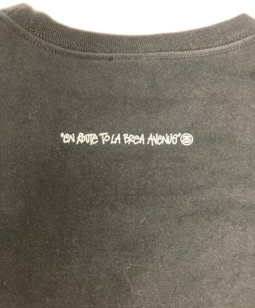 stussy（ステューシー）stussy (ステューシー) SS HIGHWAY TEE/SS　ハイウェイ　ティー ブラック サイズ:Ｌの古着・服飾アイテム
