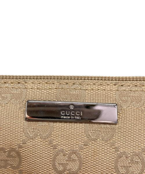 GUCCI（グッチ）GUCCI (グッチ) GGキャンバスアクセサリポーチ ブラウンの古着・服飾アイテム