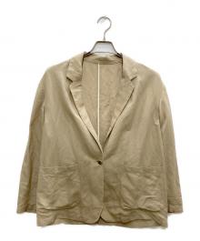 FRAMeWORK（フレームワーク）の古着「リネンレーヨンテーラードジャケット」｜ベージュ