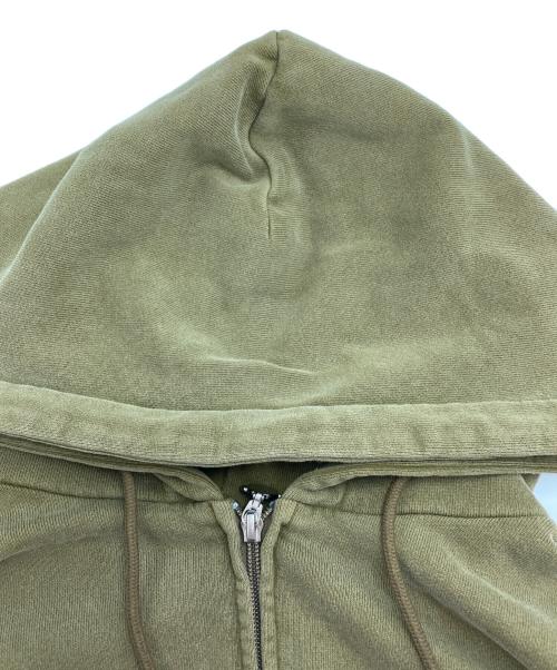 KEBOZ（ケボズ）KEBOZ (ケボズ) ジップパーカー オリーブ サイズ:Lの古着・服飾アイテム