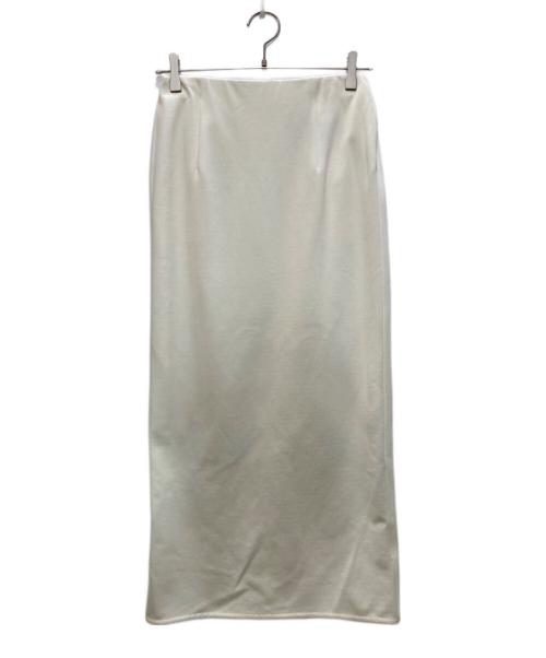 SOEJU（ソージュ）SOEJU (ソージュ) ダブルジャージーロングペンシルスカート ベージュ サイズ:Sの古着・服飾アイテム