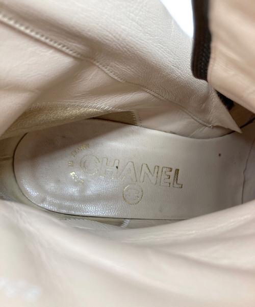 CHANEL（シャネル）CHANEL (シャネル) ココマークサイドジップブーツ ブラウン サイズ:36の古着・服飾アイテム
