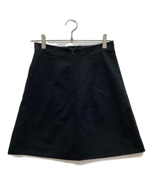 patou（パトゥ）patou (パトゥ) Jupe courte a medaillon en coton bio ブラック サイズ:36の古着・服飾アイテム