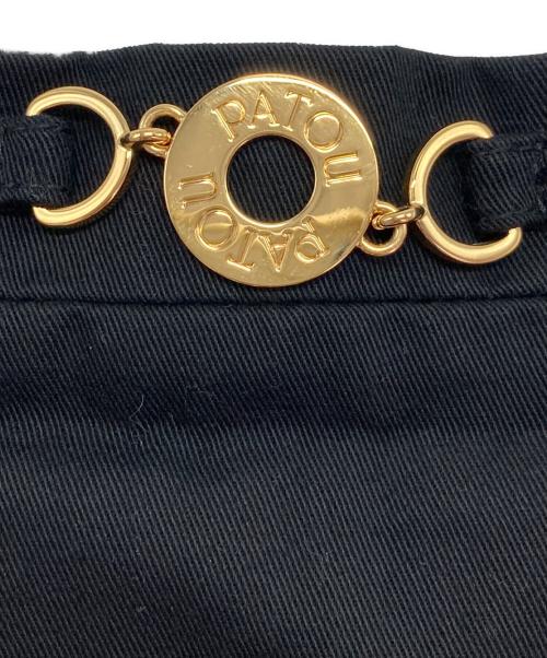 patou（パトゥ）patou (パトゥ) Jupe courte a medaillon en coton bio ブラック サイズ:36の古着・服飾アイテム