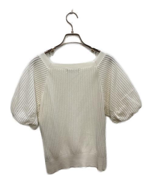 CELFORD（セルフォード）CELFORD (セルフォード) シアーニットプルオーバー ホワイト サイズ:Ｆの古着・服飾アイテム