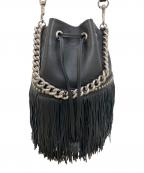 J&M DAVIDSONジェイ＆エム デヴィッドソン）の古着「フリンジ カーニバル ミニ」｜ブラック