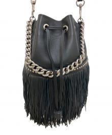 J&M DAVIDSON（ジェイ＆エム デヴィッドソン）の古着「フリンジ カーニバル ミニ」｜ブラック