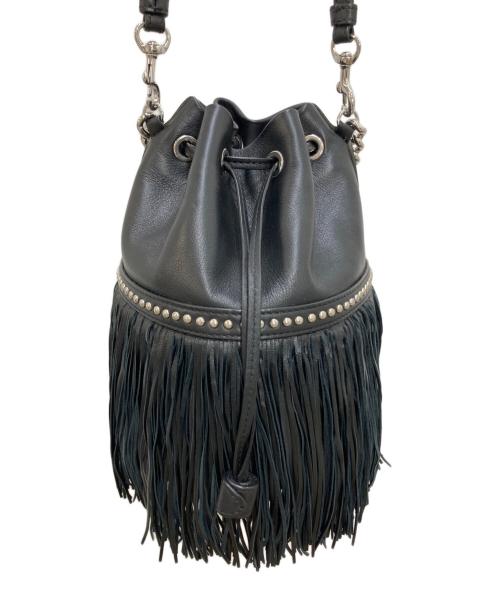 J&M DAVIDSON（ジェイ＆エム デヴィッドソン）J&M DAVIDSON (ジェイ＆エム デヴィッドソン) フリンジ カーニバル ミニ ブラックの古着・服飾アイテム