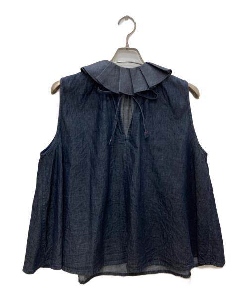 TIGRE BROCANTE（ティグルブロカンテ）TIGRE BROCANTE (ティグルブロカンテ) ノースリーブデニムブラウス インディゴ サイズ:Freeの古着・服飾アイテム