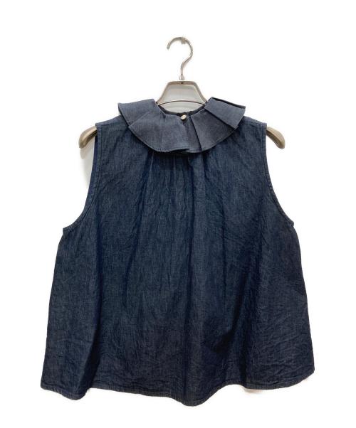 TIGRE BROCANTE（ティグルブロカンテ）TIGRE BROCANTE (ティグルブロカンテ) ノースリーブデニムブラウス インディゴ サイズ:Freeの古着・服飾アイテム