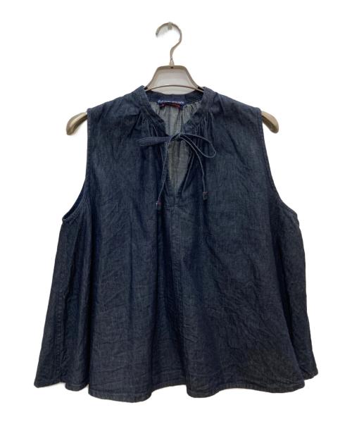 TIGRE BROCANTE（ティグルブロカンテ）TIGRE BROCANTE (ティグルブロカンテ) ノースリーブデニムブラウス インディゴ サイズ:Freeの古着・服飾アイテム