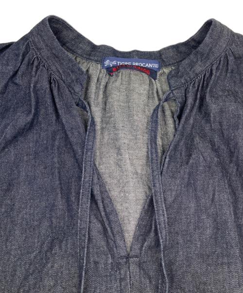 TIGRE BROCANTE（ティグルブロカンテ）TIGRE BROCANTE (ティグルブロカンテ) ノースリーブデニムブラウス インディゴ サイズ:Freeの古着・服飾アイテム