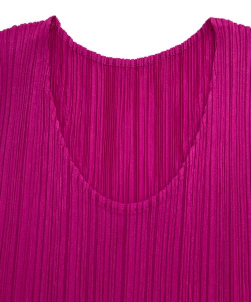 PLEATS PLEASE（プリーツプリーズ）PLEATS PLEASE (プリーツプリーズ) プリーツカットソー パープル サイズ:FREEの古着・服飾アイテム