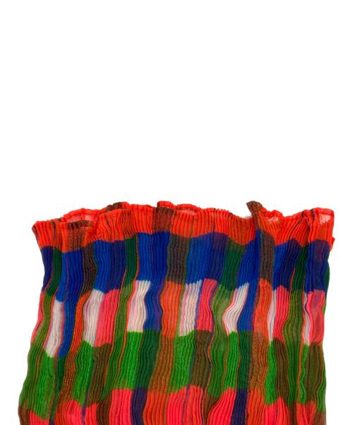 ISSEY MIYAKE（イッセイミヤケ）ISSEY MIYAKE (イッセイミヤケ) ノースリーブプリーツカットソー マルチカラー サイズ:2の古着・服飾アイテム