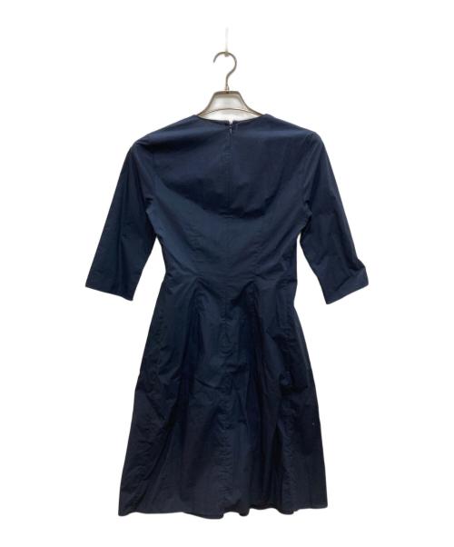 MARNI（マルニ）MARNI (マルニ) コットンvネックワンピース ネイビー サイズ:38の古着・服飾アイテム