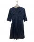 MARNI（マルニ）の古着「コットンvネックワンピース」｜ネイビー
