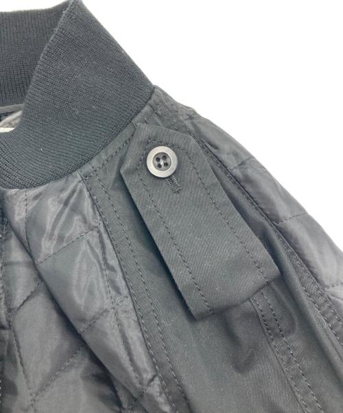 sacai（サカイ）sacai (サカイ) フレアスリーブ ドッキングブルゾン ジャケット ブラック サイズ:2の古着・服飾アイテム