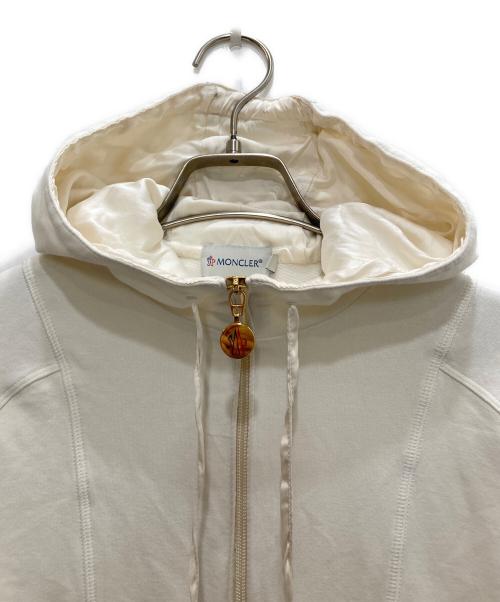 MONCLER（モンクレール）MONCLER (モンクレール) ジップパーカー ホワイト サイズ:Sの古着・服飾アイテム