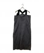 Y'sワイズ）の古着「キャミソールワンピース」｜ブラック