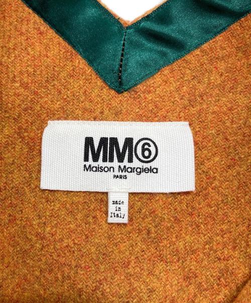 MM6 Maison Margiela（エムエムシックスメゾンマルジェラ）MM6 Maison Margiela (エムエムシックスメゾンマルジェラ) マルチカラーポンチョコート ブラウン サイズ:Ｍの古着・服飾アイテム