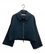 MARNIマルニ）の古着「ジップアップワイドブルゾン」｜グリーン