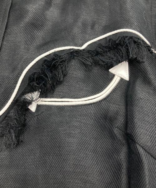 sacai（サカイ）sacai (サカイ) リネン混 ドッキング ウエスタン ワンピース ブラック サイズ:1の古着・服飾アイテム