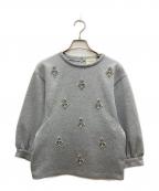UNITED ARROWS TOKYOユナイテッドアローズトウキョウ）の古着「ビジュー スウェット プルオーバー」｜グレー