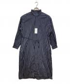 journal standard luxeジャーナルスタンダード ラックス）の古着「ストライプシャツワンピース」｜ネイビー