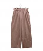 JOURNAL STANDARDジャーナルスタンダード）の古着「ウォッシャブルコットンリネンVISワイドパンツ」｜ピンク