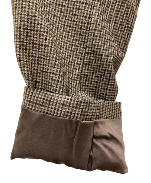 JOURNAL STANDARD relume（ジャーナルスタンダード レリューム）JOURNAL STANDARD relume (ジャーナルスタンダード レリューム) ダブルフロントチェックジャケット ブラウン サイズ:38 未使用品の古着・服飾アイテム