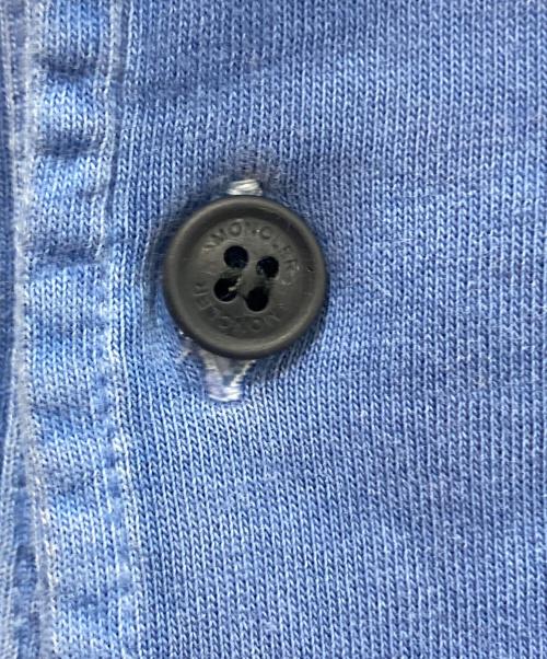 MONCLER（モンクレール）MONCLER (モンクレール) ポロシャツ ブルー サイズ:Lの古着・服飾アイテム