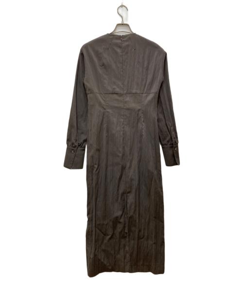 Noble（ノーブル）Noble (ノーブル) フレンチカルゼナローラインワンピース ブラウン サイズ:36の古着・服飾アイテム