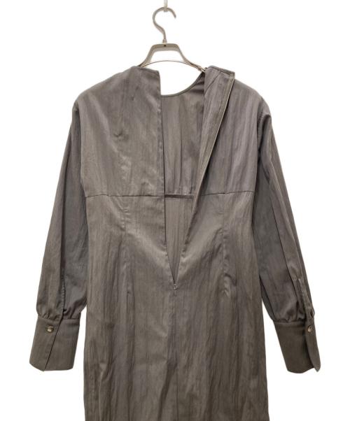 Noble（ノーブル）Noble (ノーブル) フレンチカルゼナローラインワンピース ブラウン サイズ:36の古着・服飾アイテム