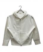 IENAイエナ）の古着「ダンボールニットジップアップフーディ」｜ホワイト